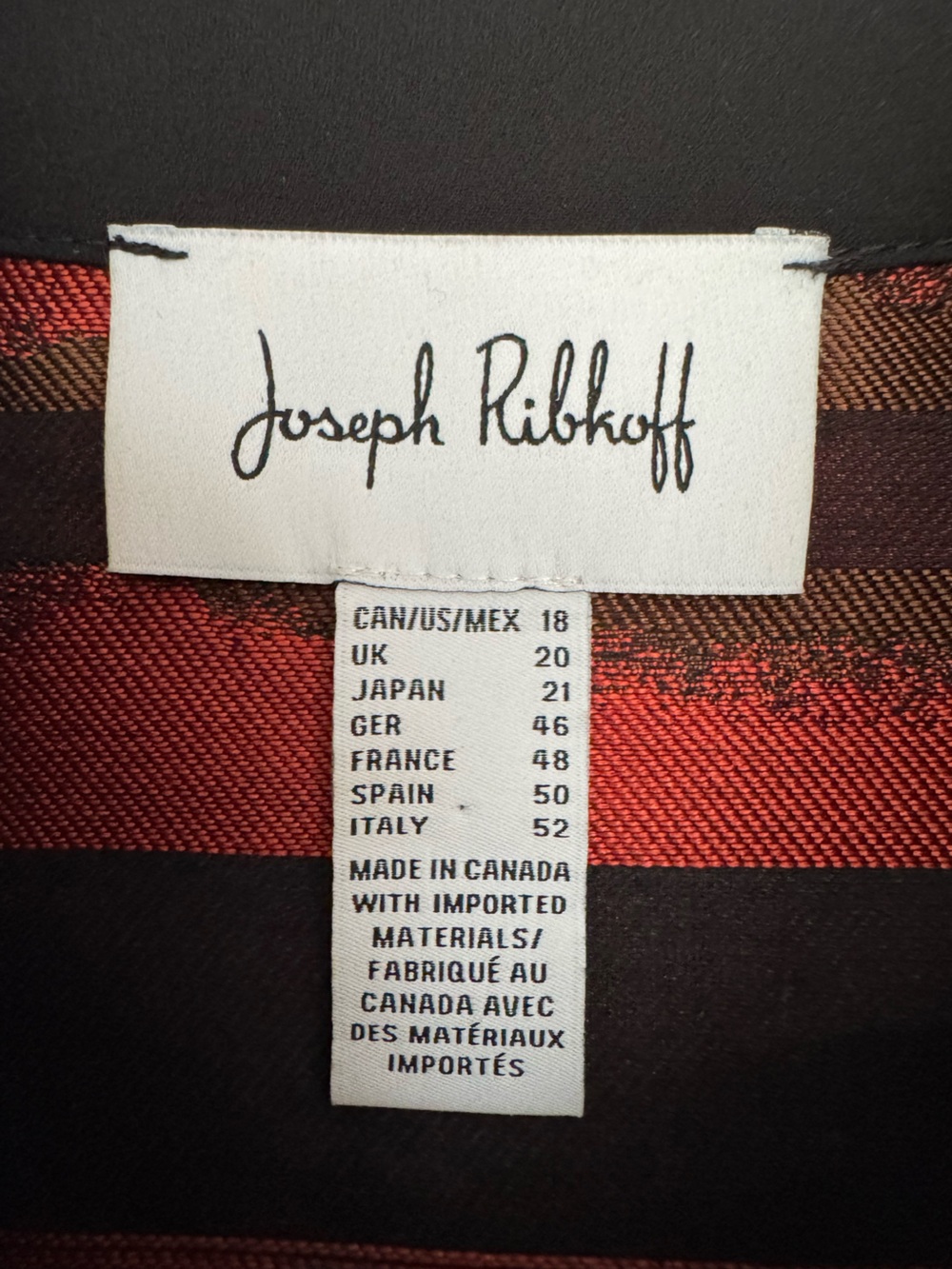 Joseph Ribkoff Abstract Jacket 18 Silk Blend Boxy Top Artwear Oversized Chic N56 - Picture 8 of 10